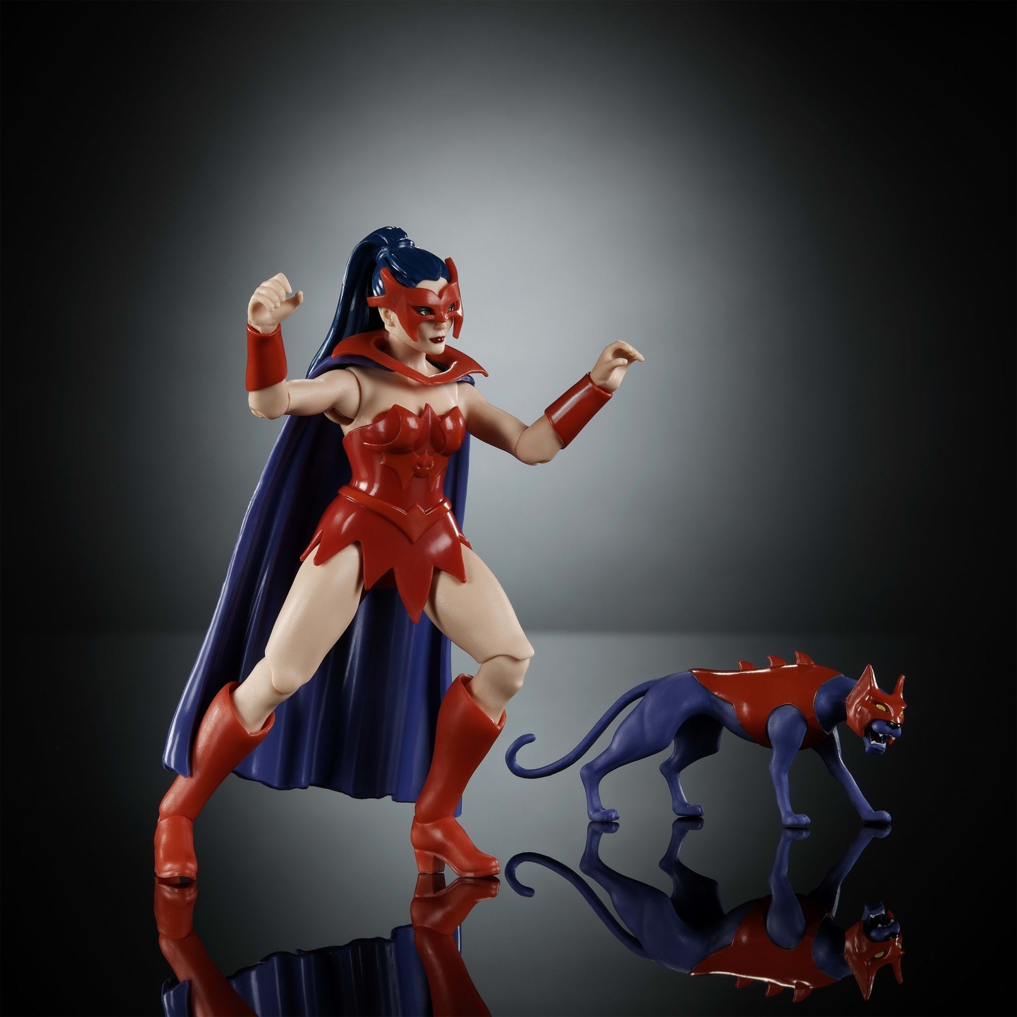 Masters of the Universe Origins Figura de Ação Cartoon Collection Catra de 5.5 polegadas