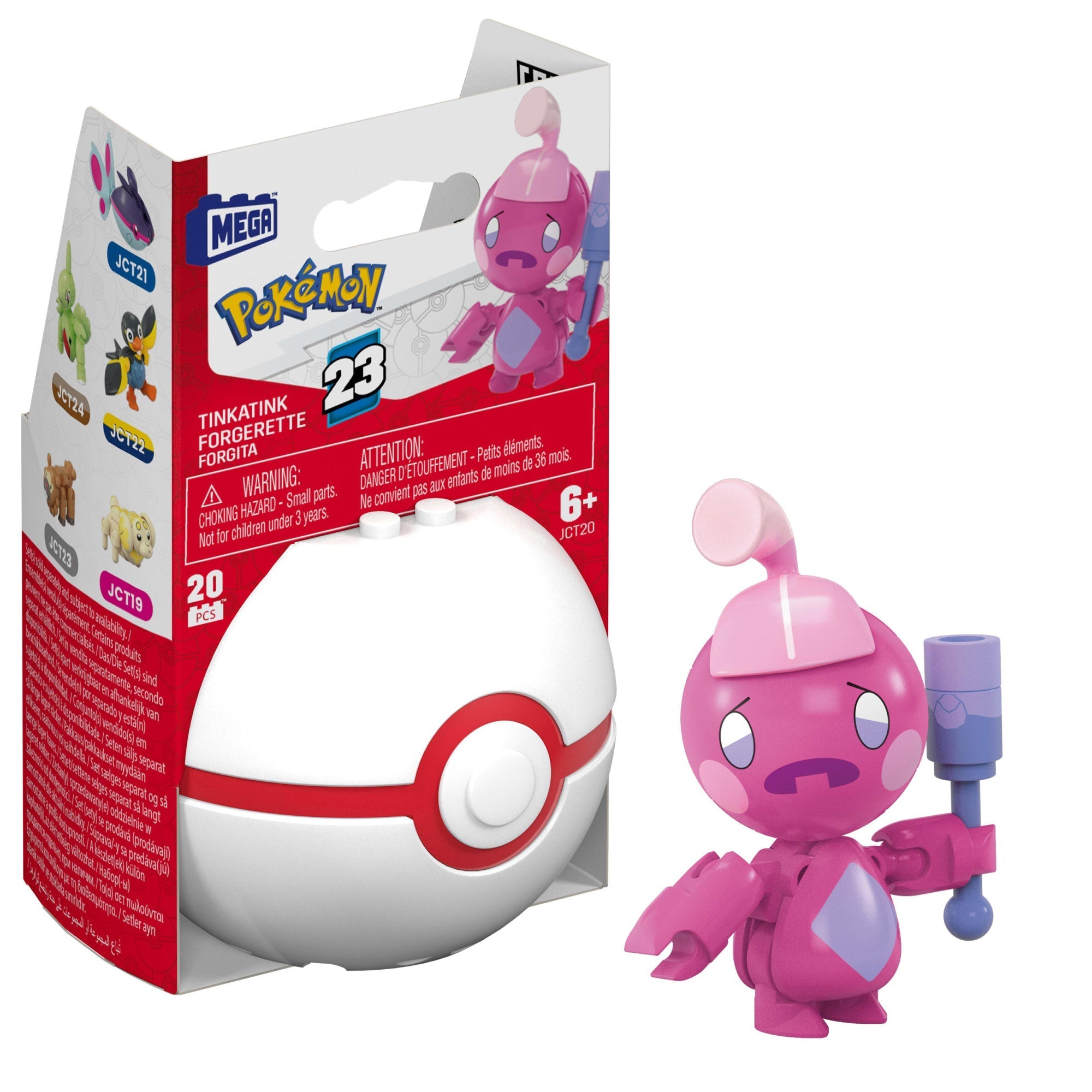 MEGA Pokémon Juguete de Construcción Pokébola Coleccionable Tinkatink