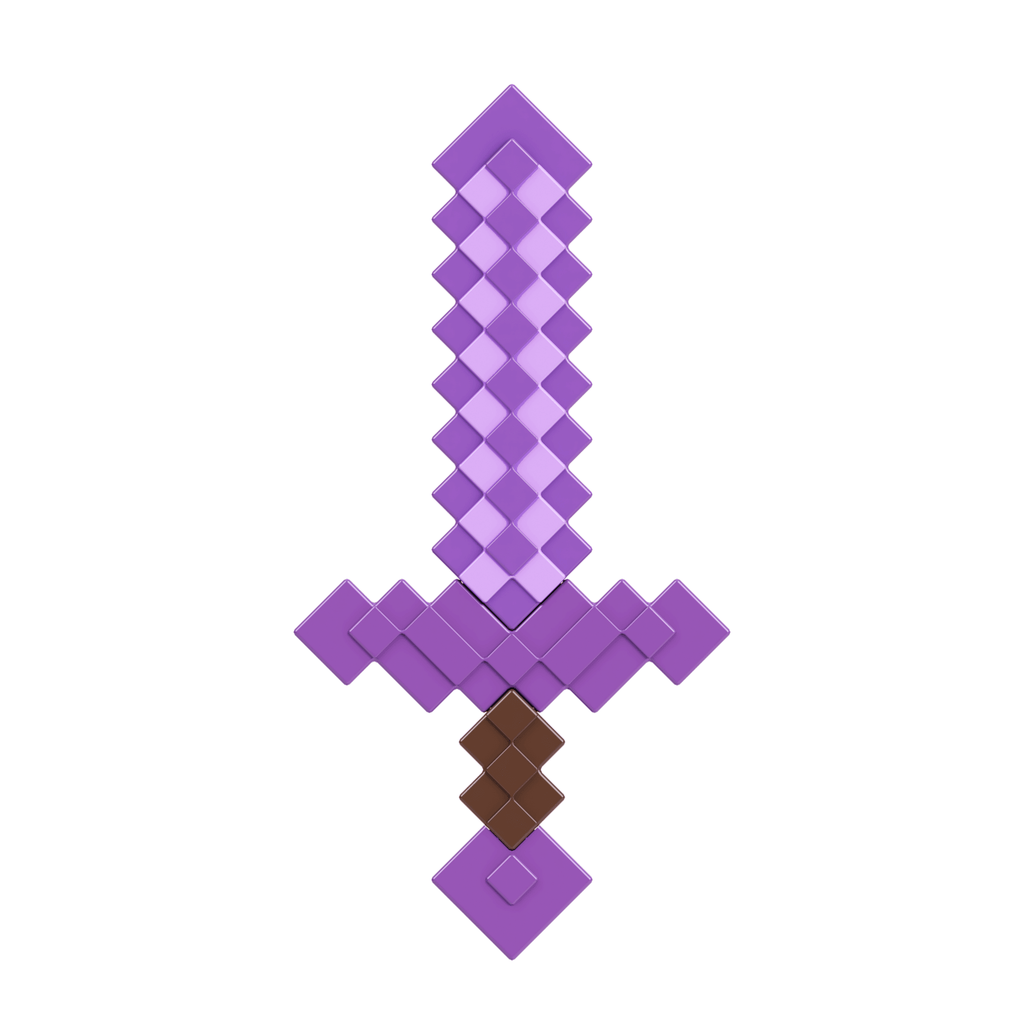 Minecraft Role-Play Toy Accessory Collection, Pixelated Design