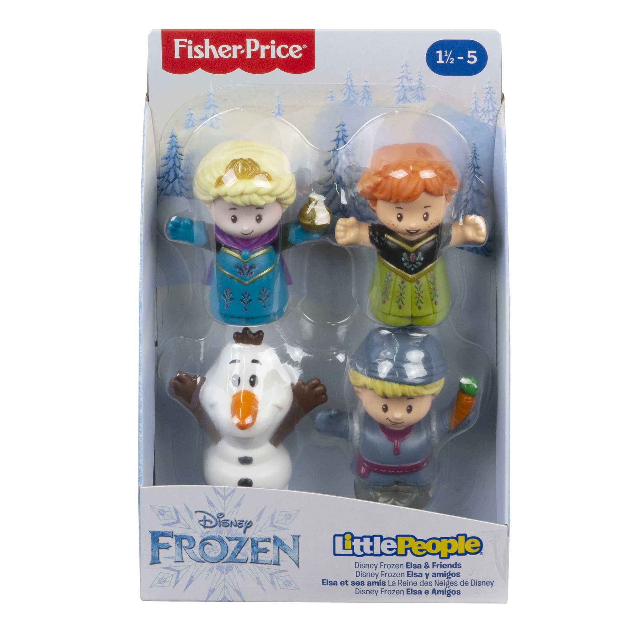 Fisher-Price Little People Lot de 4 Figurines Disney La Reine des Neiges