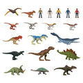 Jurassic World-20Mini-Figurines-Coffret Répliques Dinosaures, Humains