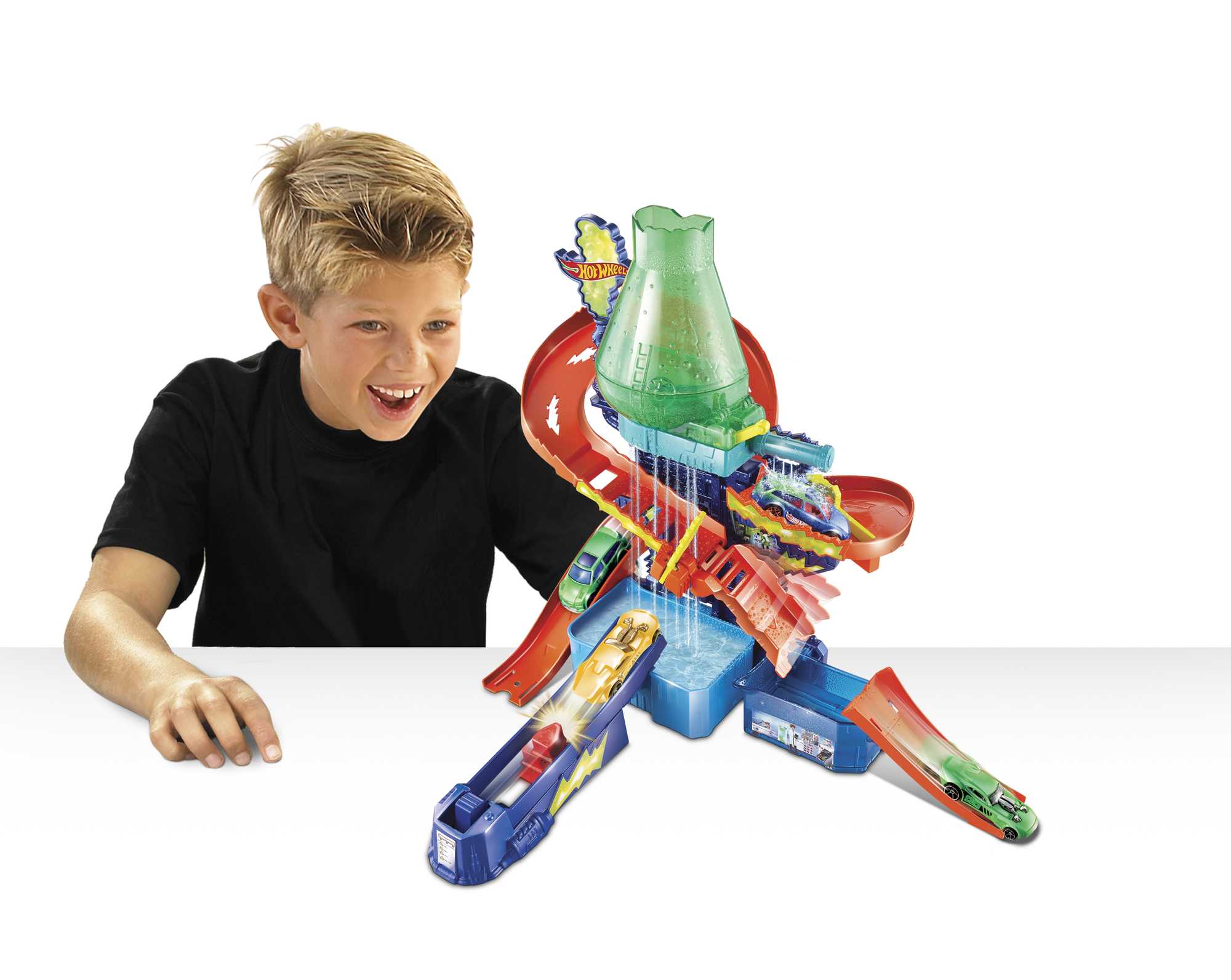Hot Wheels City Pista de Brinquedo Color Shifters Laboratório Científico