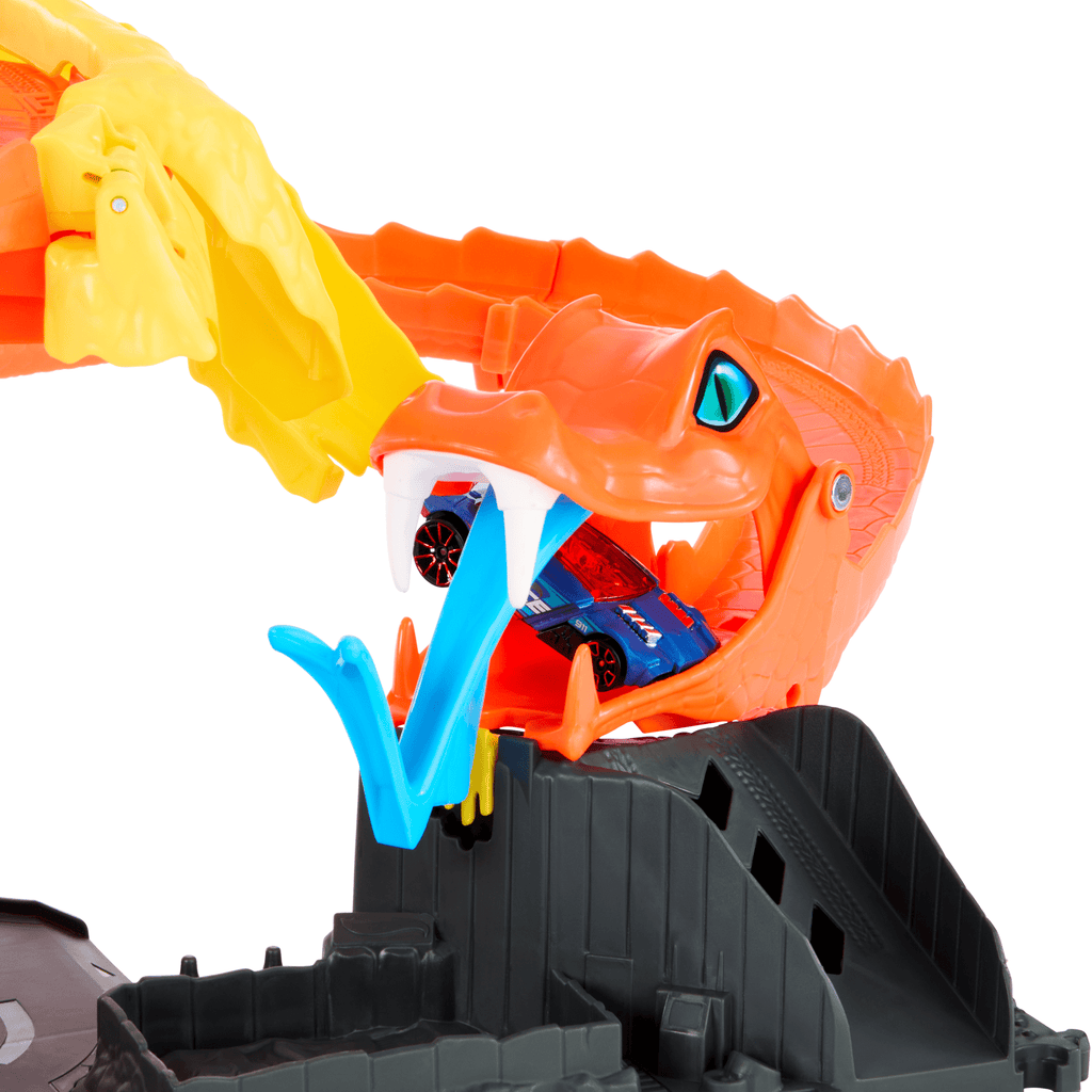 Hot Wheels City Pizza Slam Cobra Attack Playset With 1:64 Scale Toy Car