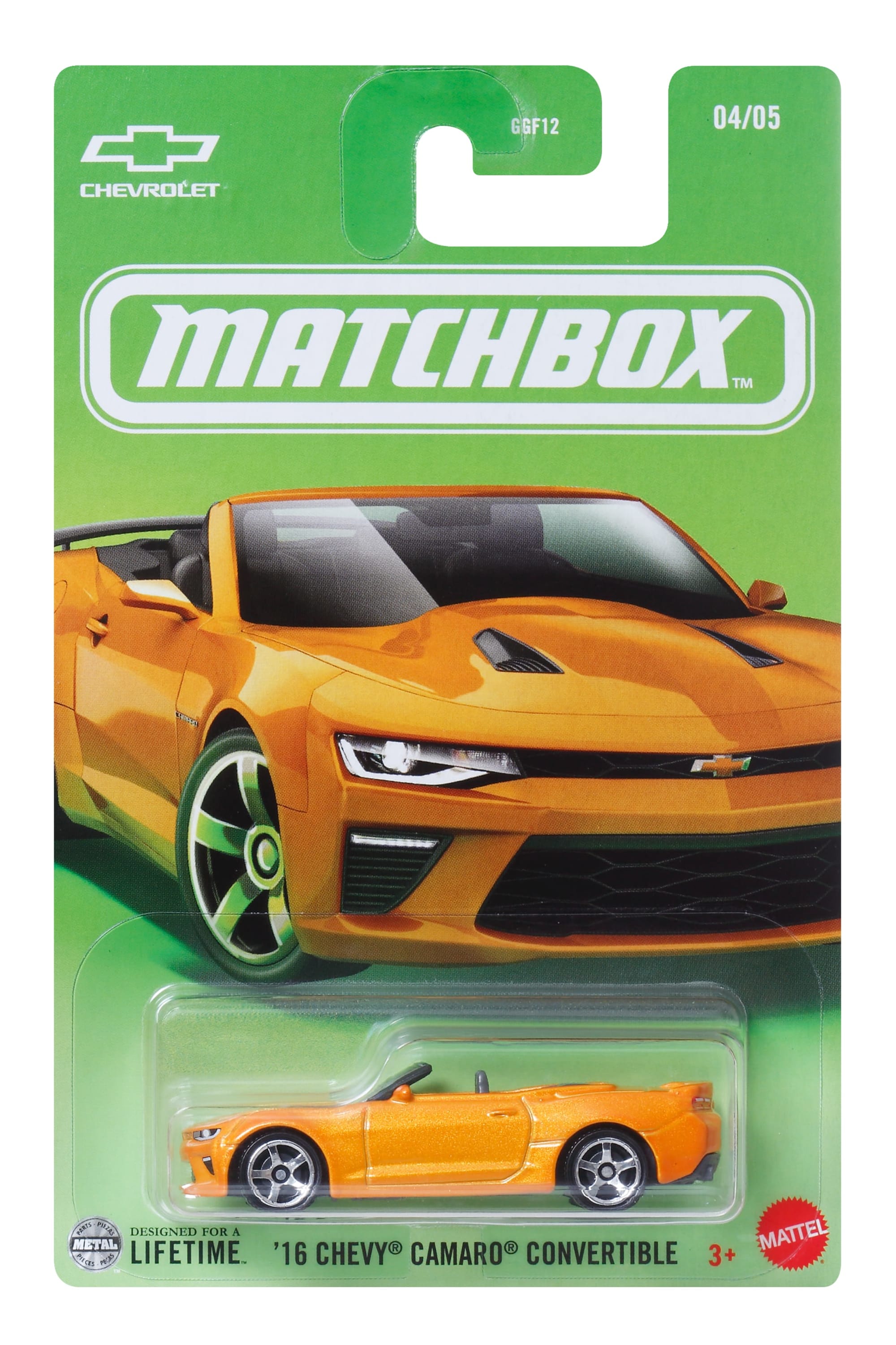 Matchbox Diecast Vehículo de Juguete '16 Camaro Convertible