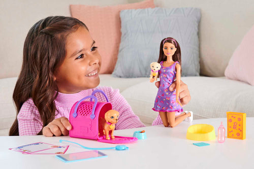 Barbie Set de Juego Adopta un Cachorrito