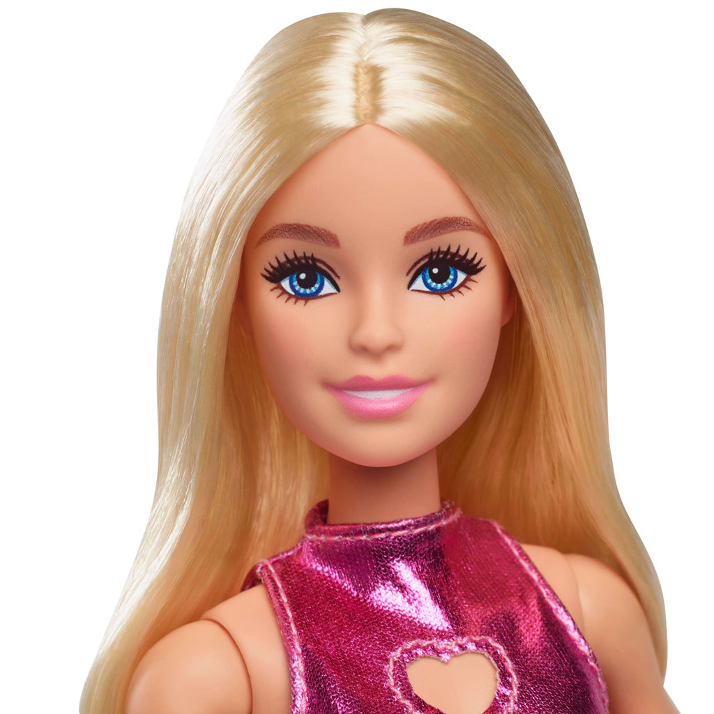 Barbie Fashionista Muñeca Vestido Rosa de Piel