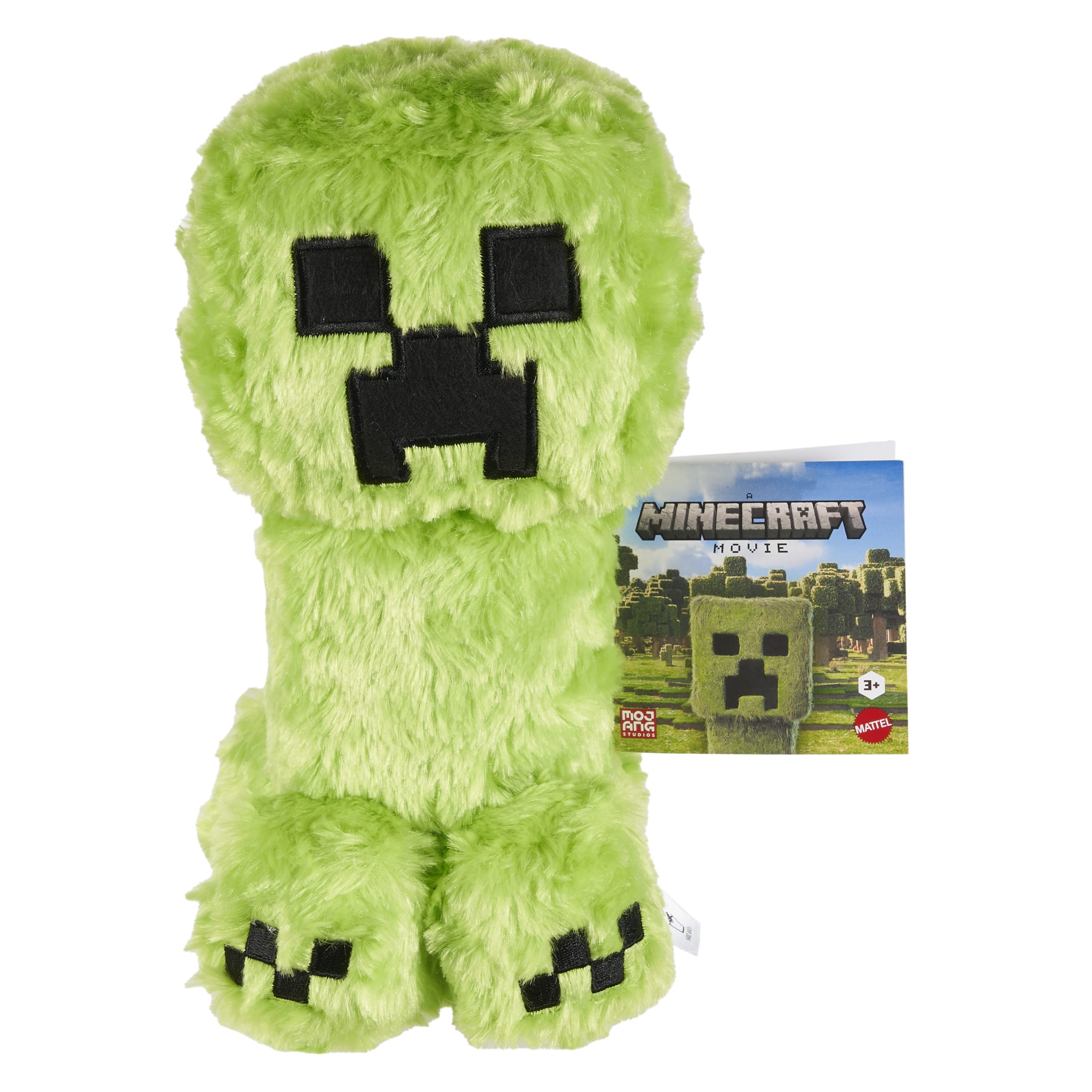 Minecraft Creeper Plush Toy, 8-inch Collectible Soft Doll inspired By A Minecraft Movie