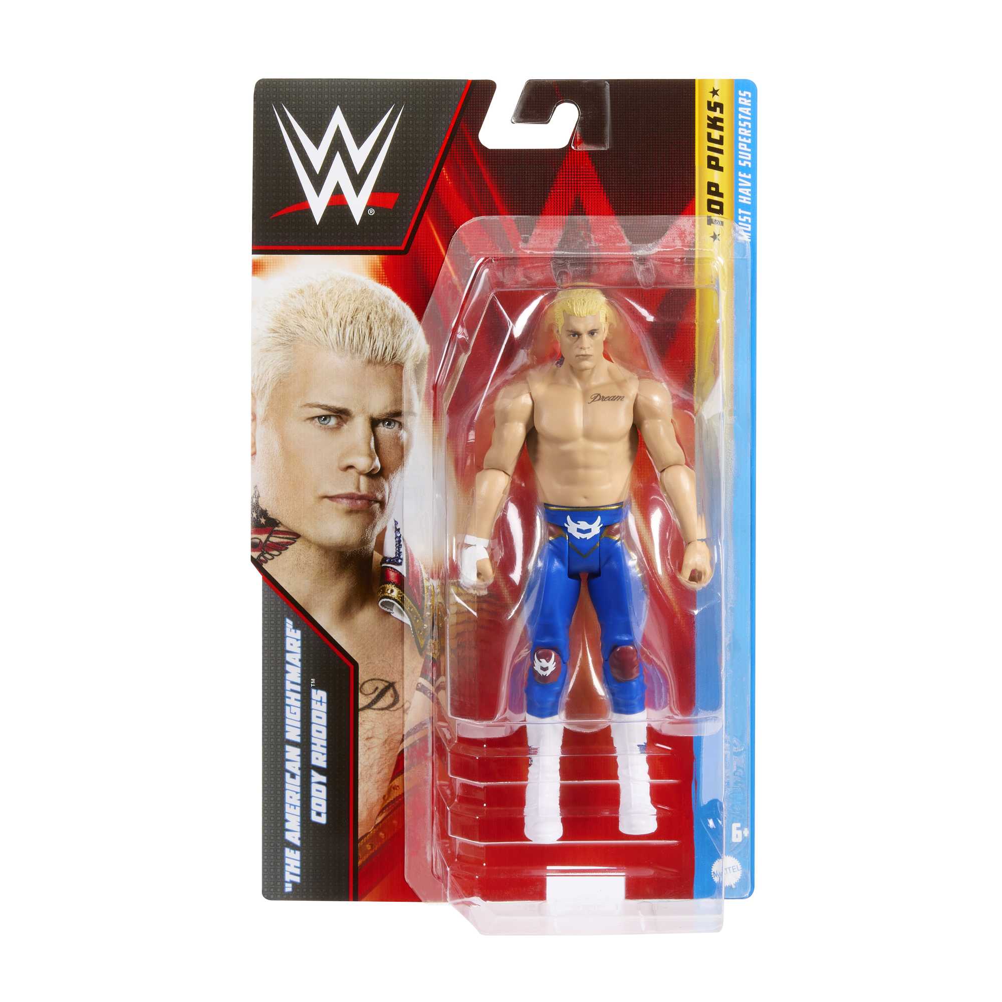 WWE Top Picks Action Figures, 6-Inch Collectible Superstars With Articulation