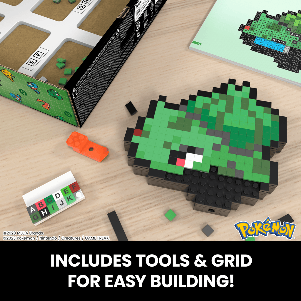 MEGA Pokémon Bulbasaur Building Toy Kit (374 Pieces) Retro Set For Collectors