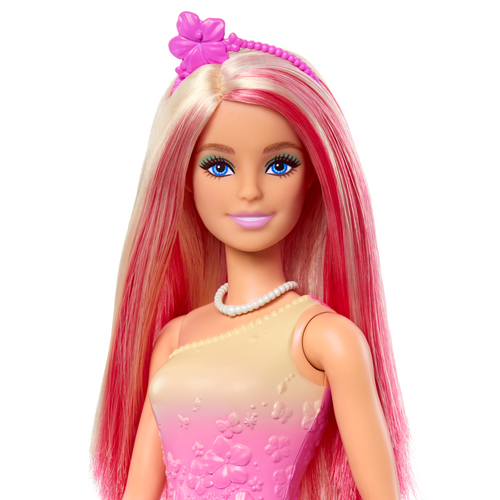 Barbie Fantasía Muñeca Doncella Vestido de Ensueño Rosa