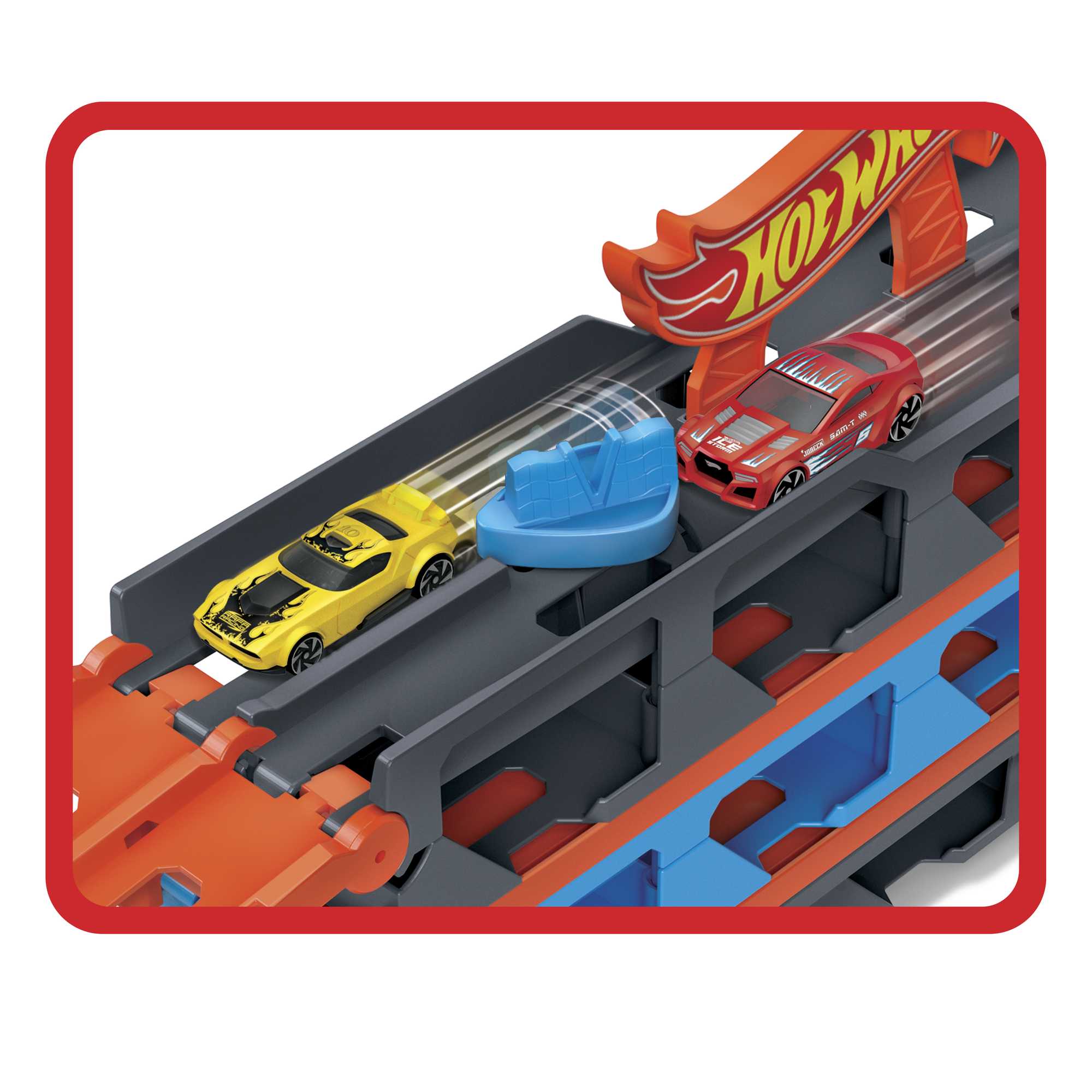 Hot Wheels City Pista de Brinquedo Reboque de Pista de Corridas