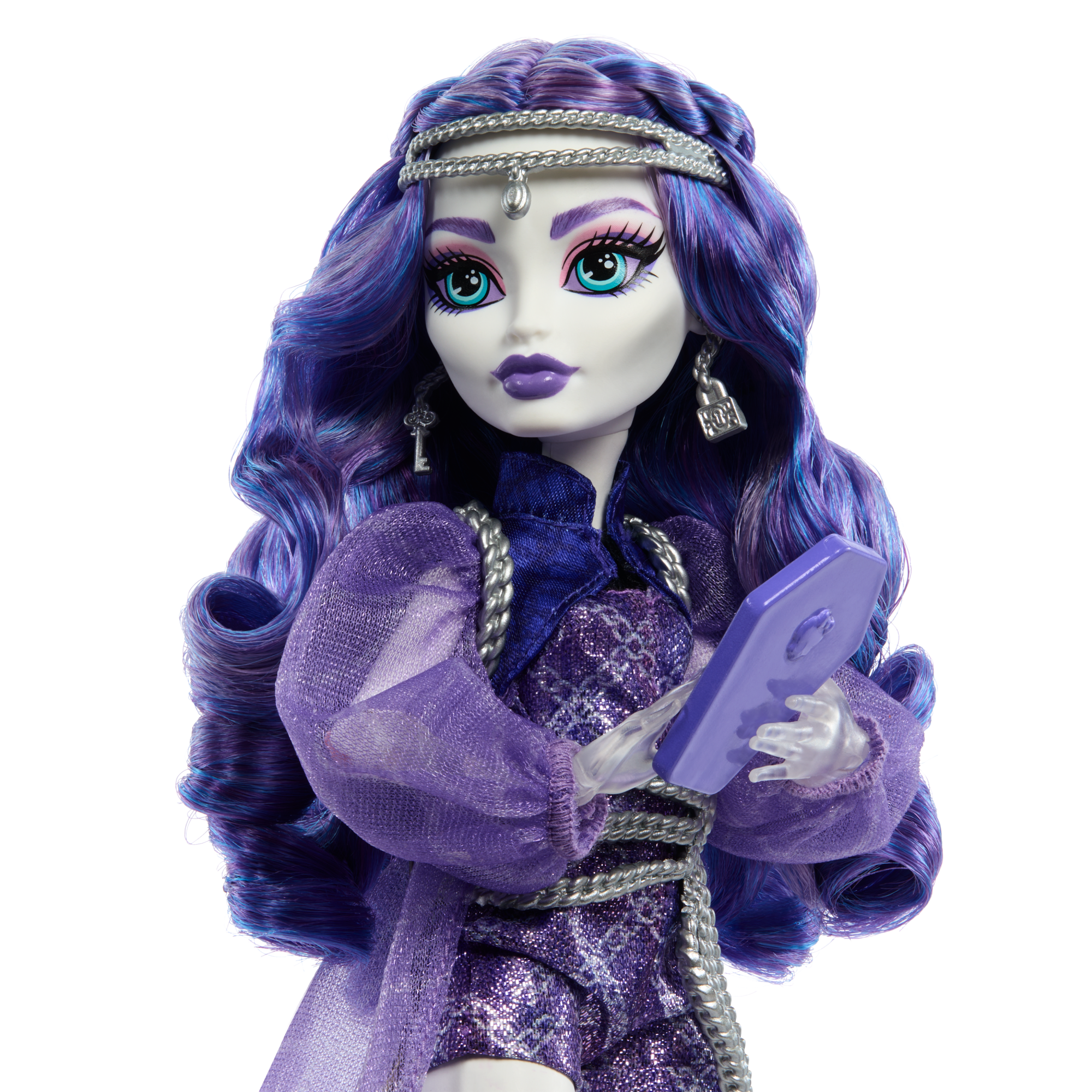 Monster High-Spectra Vondergeist-Poupée, Furet Rhuen et Accessoires